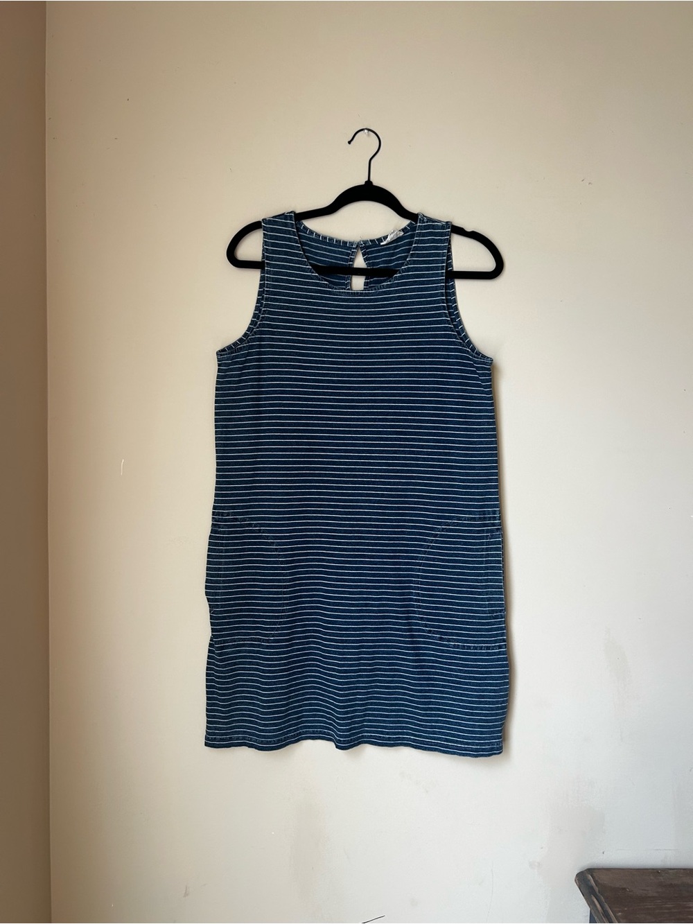 Jane and Delancey Navy and White Striped Tank Dress
